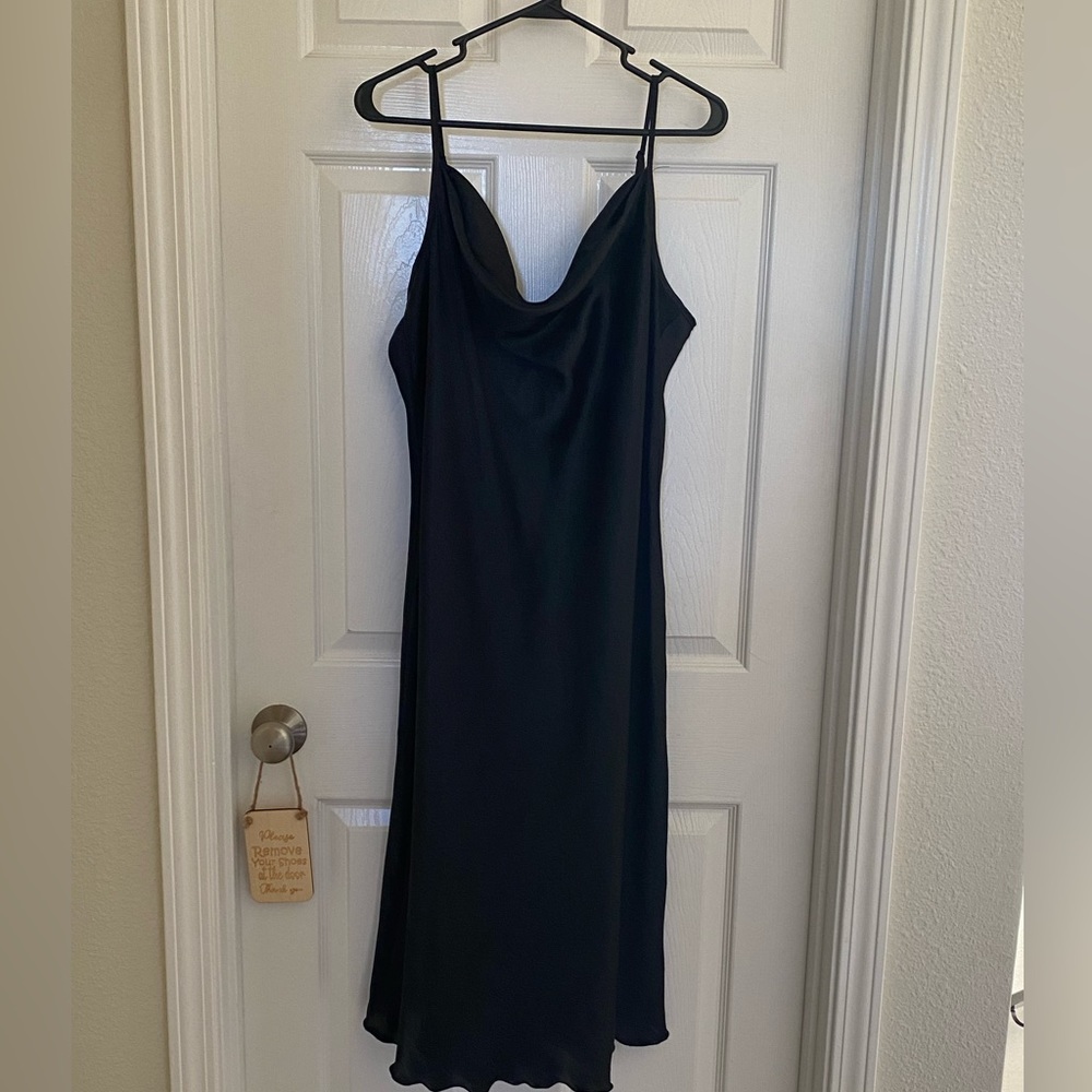 Bebe black slip dress